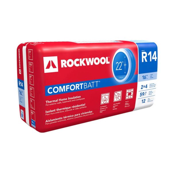 Rockwool insulation at Kelly Lake