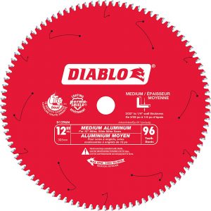 Diablo 12 In. Non-Ferrous Plastic Blade – 96 Teeth