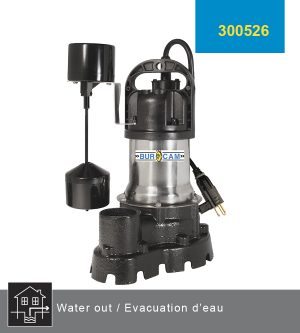 Burcam 1/2 hp Effluent pump