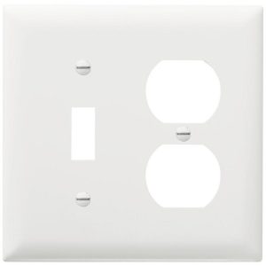 2-Gang Toggle/Duplex Combination Wall Plate