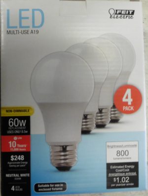 LED Light Bulbs 60w – 4pk
