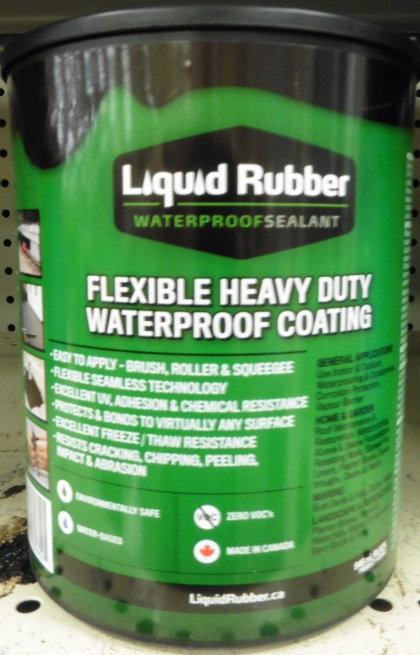 liquid rubber at Kelly Lake