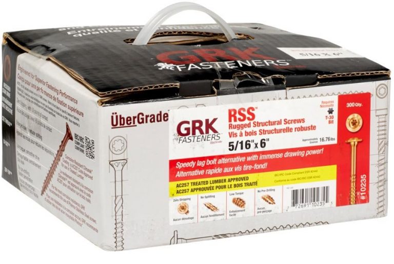 GRK Rigged Structural Screws Various Sizes