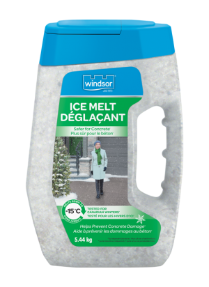 WINDSOR® ICE MELT: SAFER FOR CONCRETE†