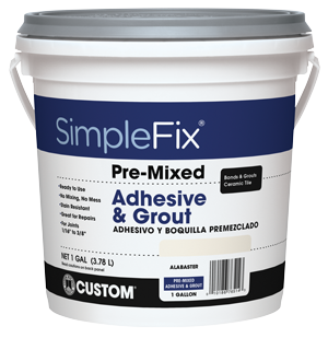 SimpleFix® Pre-Mixed Adhesive & Grout