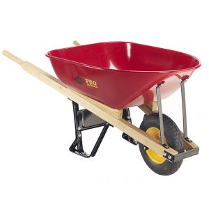 Pro Series Industrial Wheelbarrow with Steel Tray -6 cu. ft